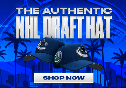 2025 Vancouver Canucks draft hats available at Vanbase