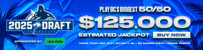 Get your tickets for the 2024 draft 50/50, estimated jackpot $125,000.