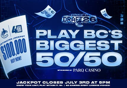 Get your tickets for the 2024 draft 50/50, estimated jackpot $125,000.