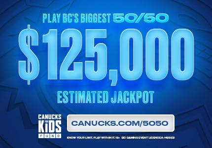 Get your tickets for the 2024 draft 50/50, estimated jackpot $125,000.