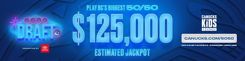 Get your tickets for the 2024 draft 50/50, estimated jackpot $125,000.
