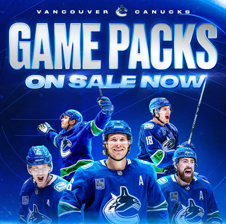 Canucks 2025.26 Game Packs On Sale Now