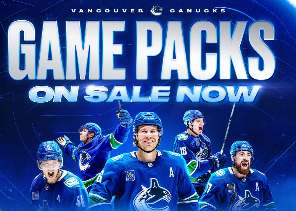 Canucks 2025.26 Game Packs On Sale Now